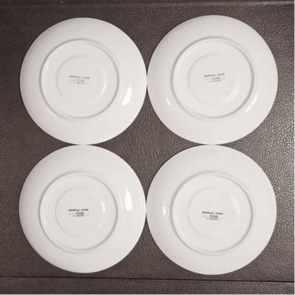 Vintage W. Dalton Whitney Pattern Imperial China 5671 Teacup & Saucer set of 4 - Picture 5 of 7